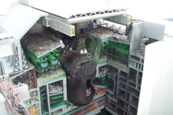 Model of exploded reactor, courtesy of the Chernobyl Museum-David Garicia Studio